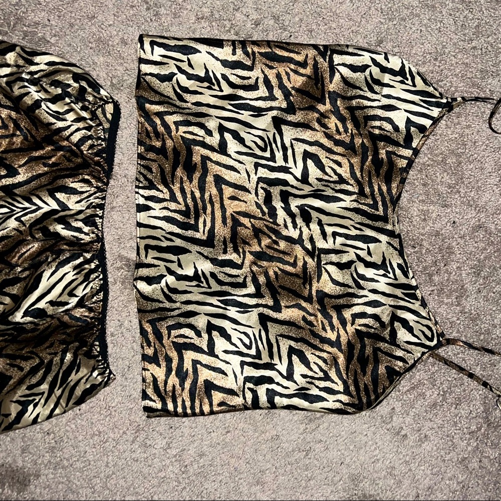 Satin pajama pants set